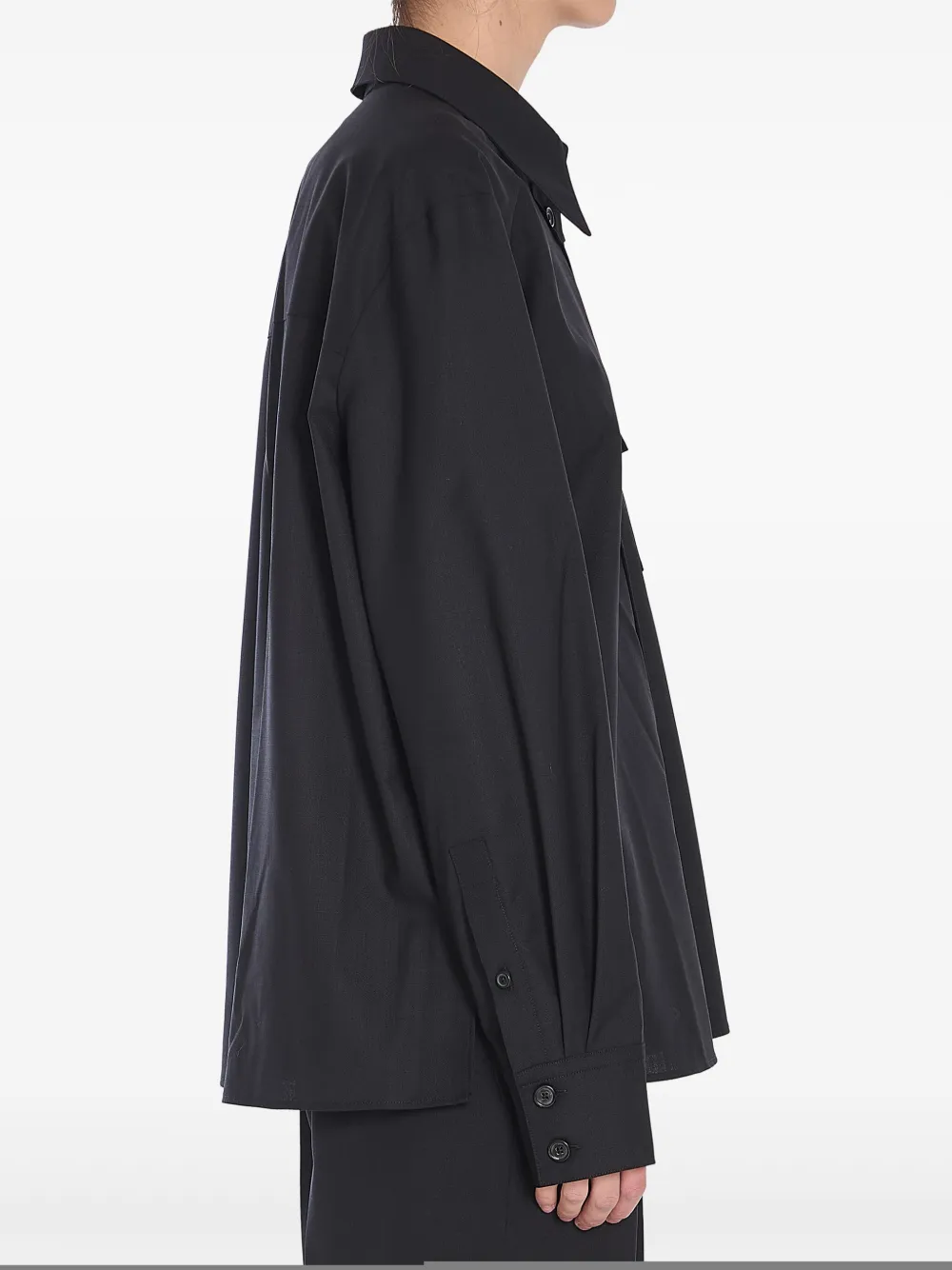 KHAITE Yatty blouse Zwart