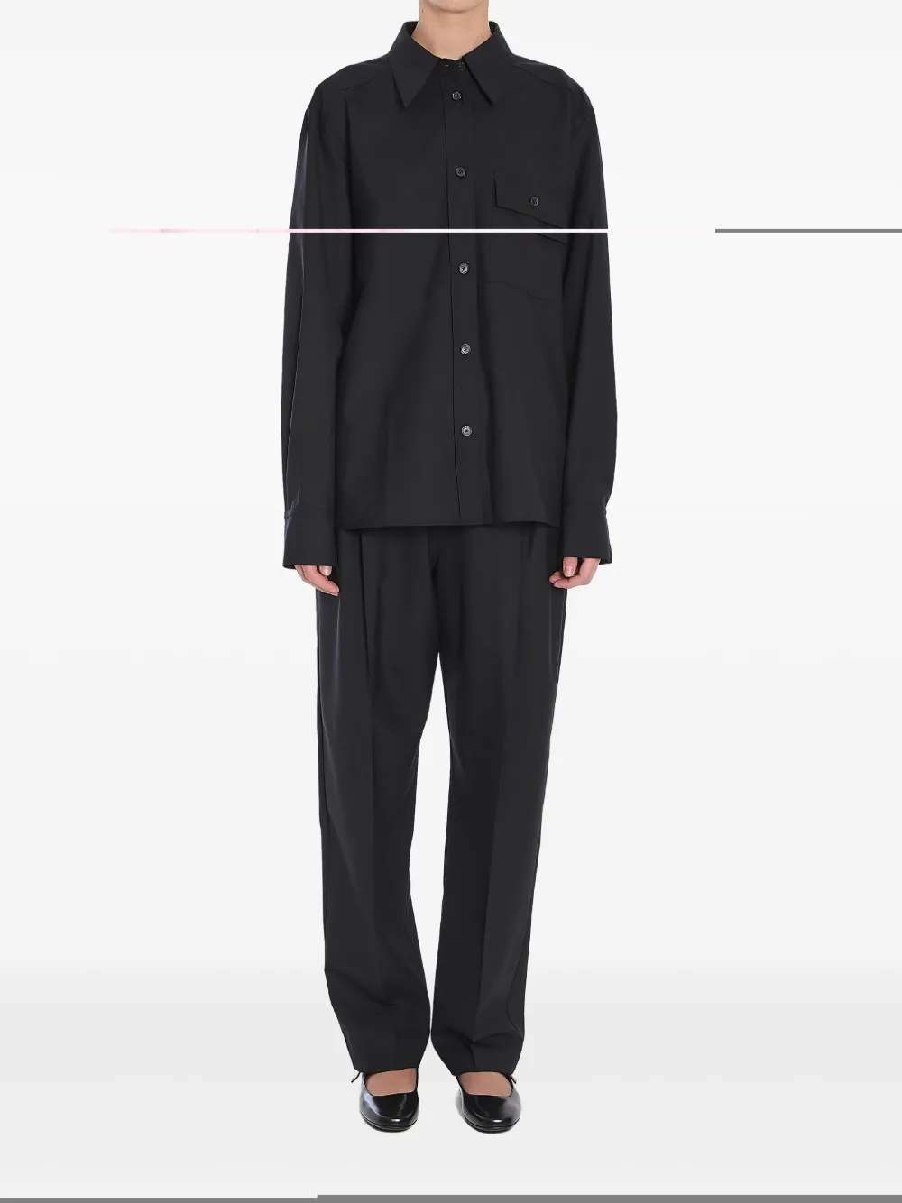 KHAITE Yatty blouse Zwart