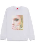 HUGO graphic-print sweatshirt - Grey