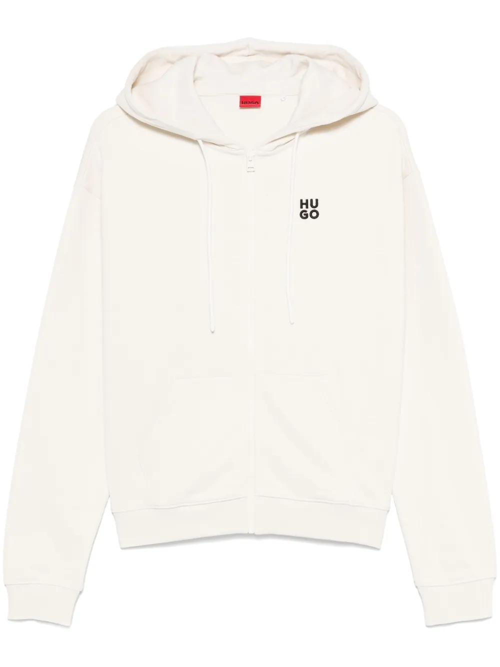 zip-up cotton hoodie