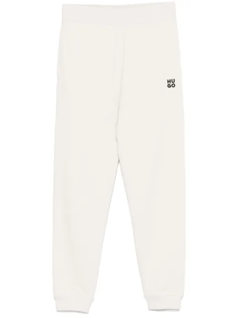 HUGO stacked-logo cotton track pants