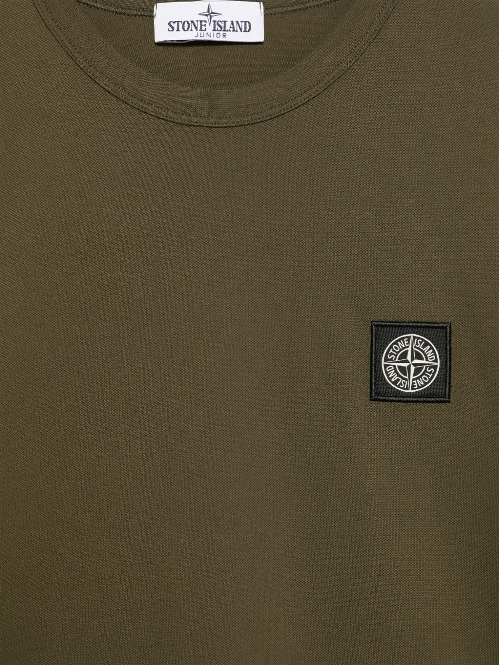 Stone Island Junior T-shirt met Compass-logopatch Groen
