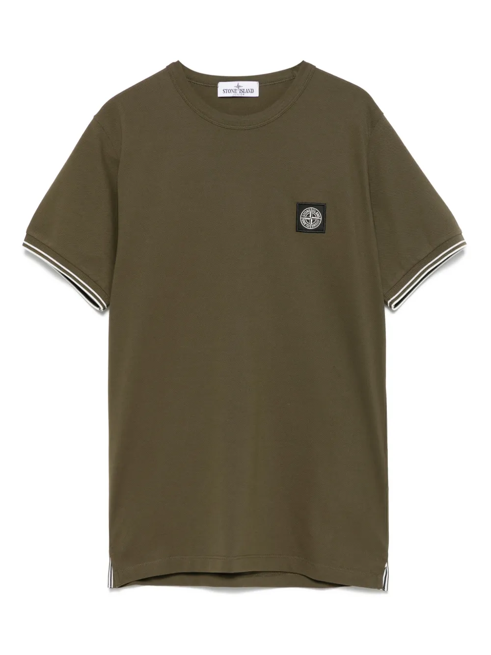 Stone Island Junior T-shirt met Compass-logopatch Groen