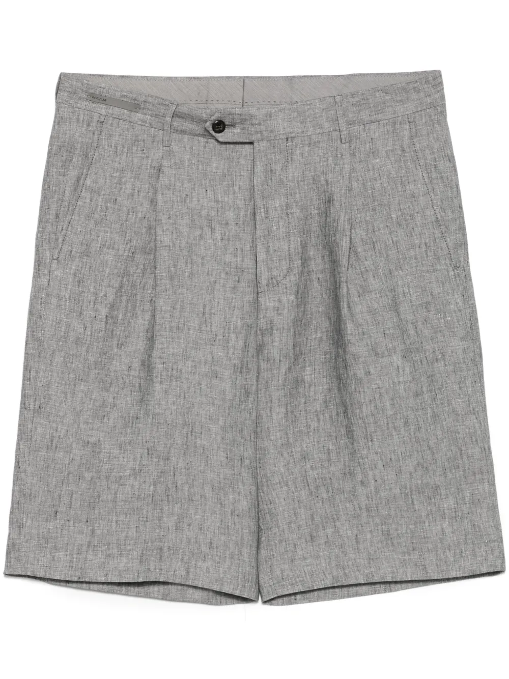 pleated chino shorts