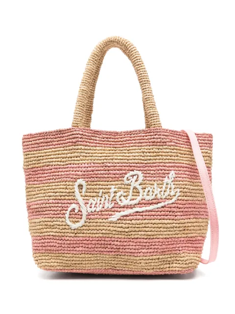 MC2 Saint Barth logo-embroidered beach bag