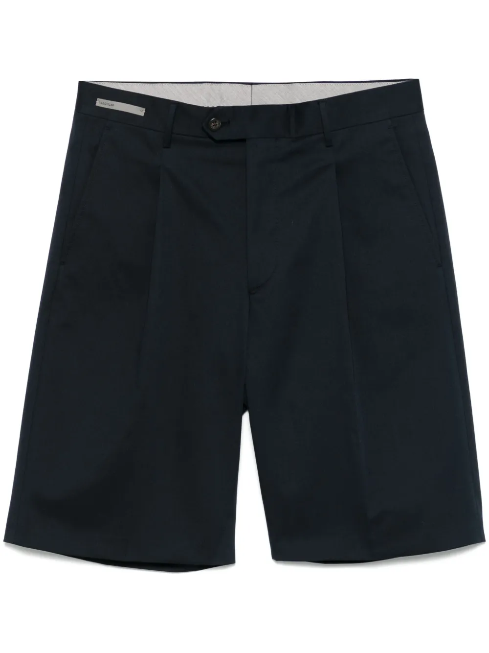 pleated chino shorts