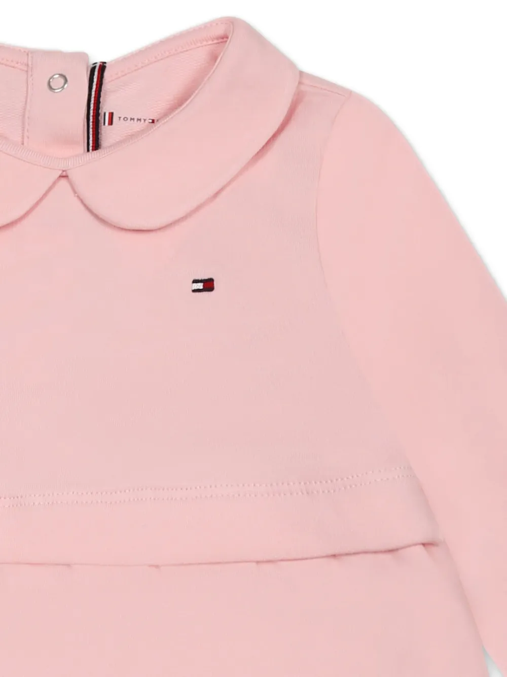 Tommy Hilfiger Junior Jurk met Peter Pan kraag Roze