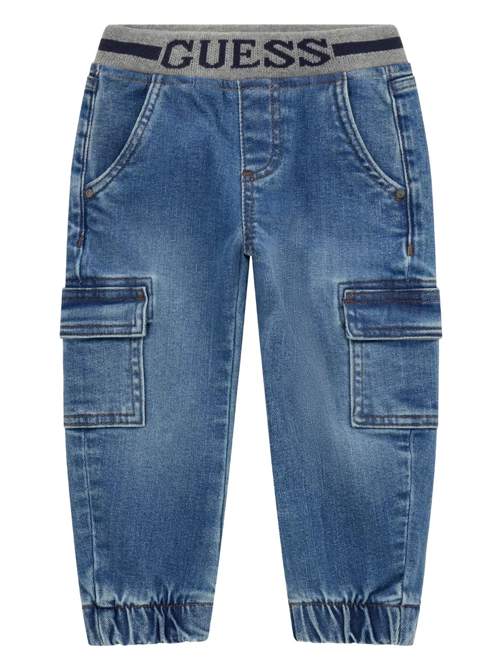 Guess kids Katoenen jeans Blauw