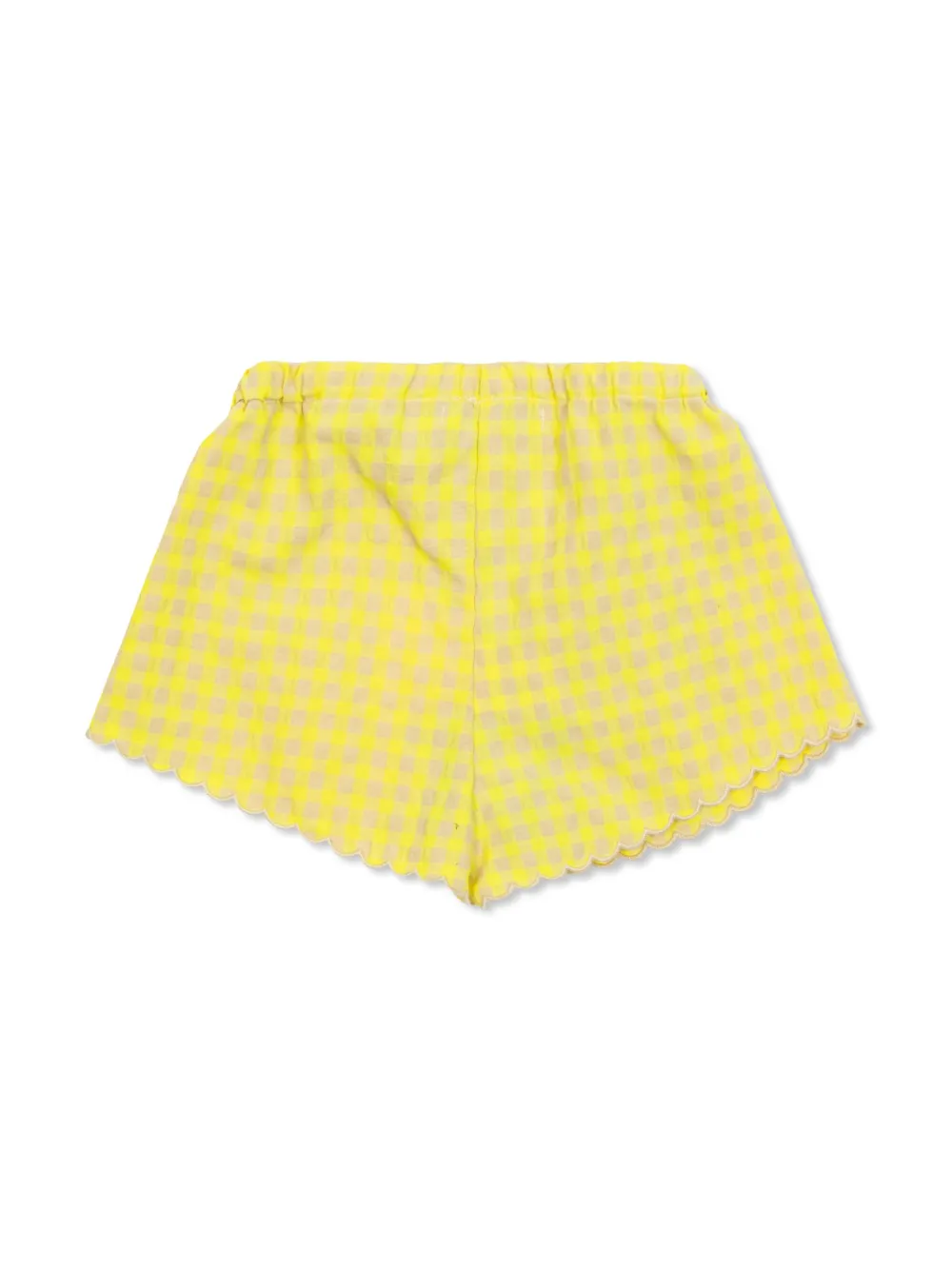 Bobo Choses Geruite shorts - Geel