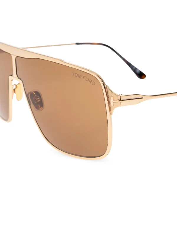 TOM FORD Eyewear Zappa Sunglasses | Gold | FARFETCH display picture 3
