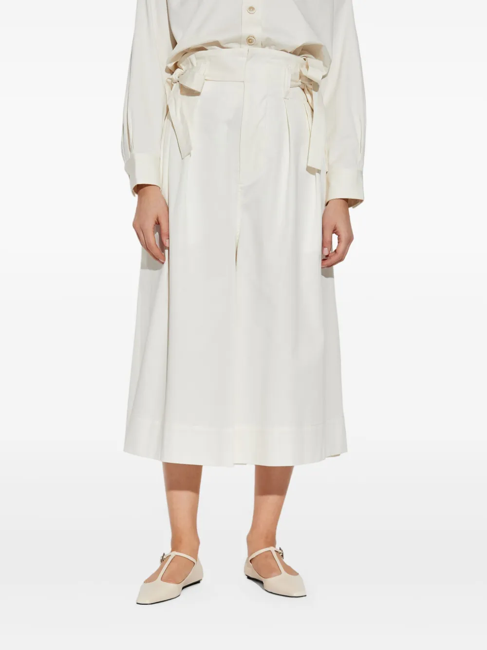 Fabiana Filippi Broek met strikdetail Wit