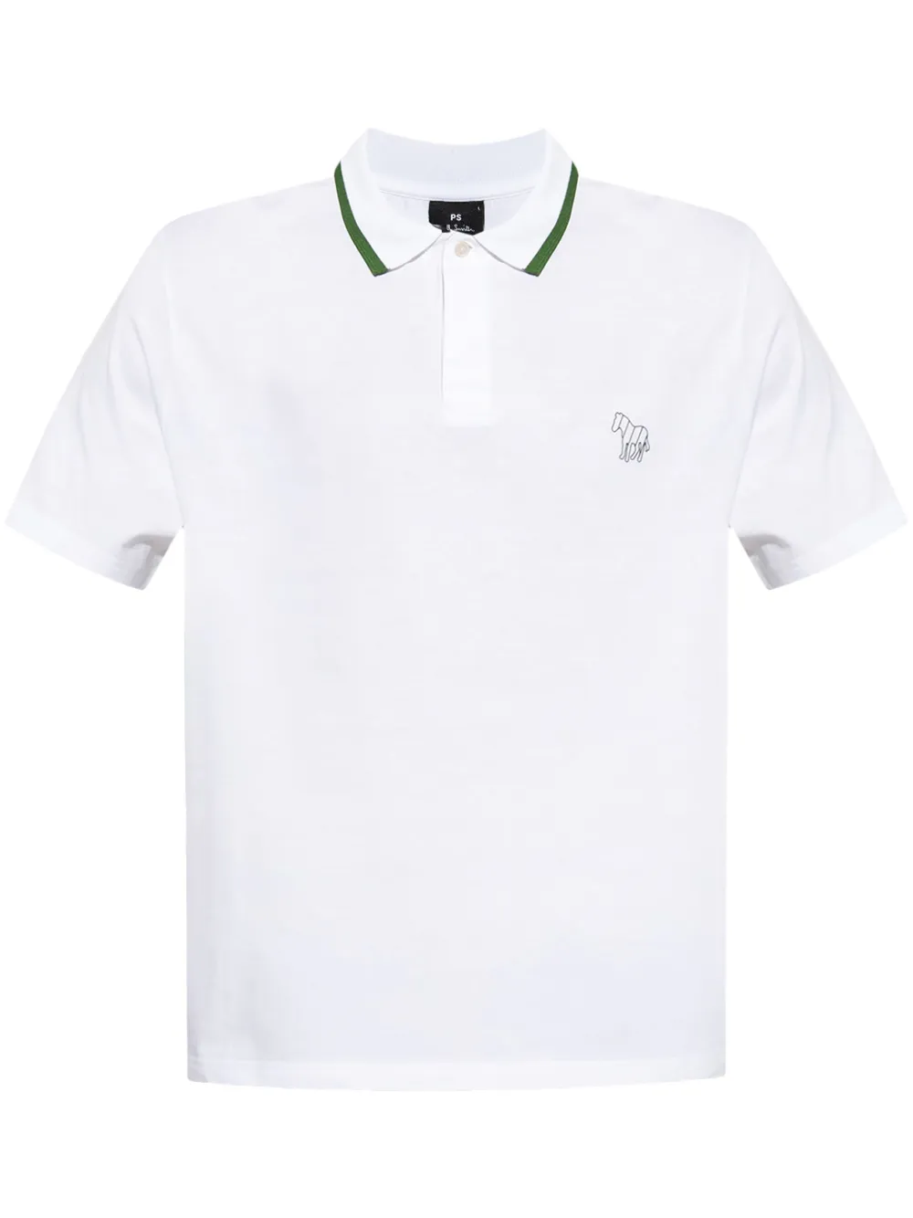 Zebra logo-embroidered polo shirt