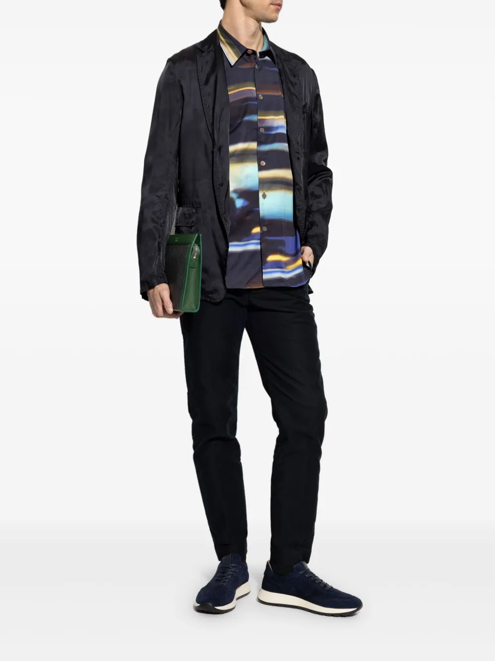 PS Paul Smith Overhemd met abstracte print - Blauw