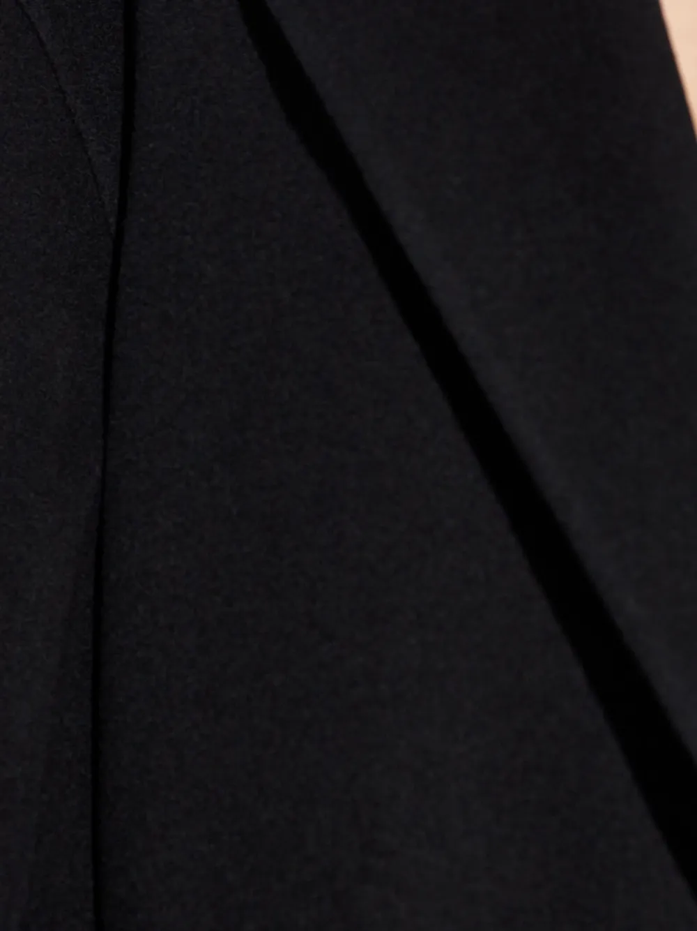 Jil Sander Kasjmier mantel met enkele rij knopen Zwart
