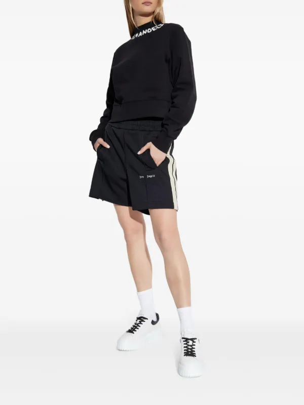 関税込み【Palm Angels】ロゴプルオーバー Palm Angels ロゴ プルオーバー | ブラック | FARFETCH JP
