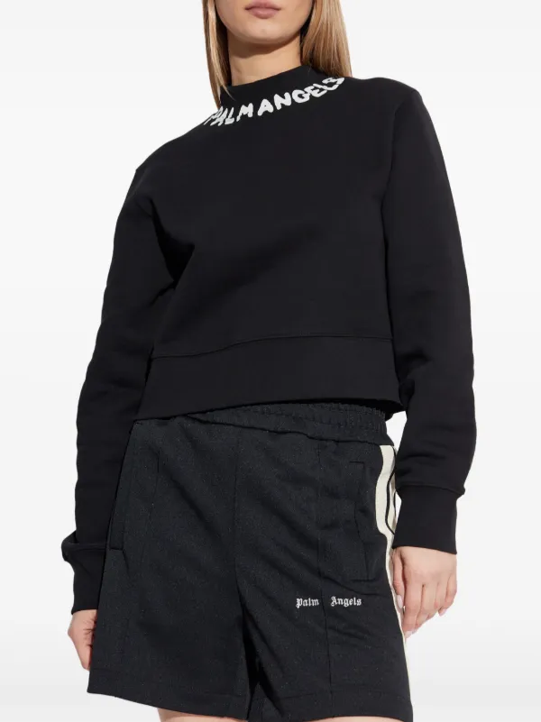 関税込み【Palm Angels】ロゴプルオーバー Palm Angels ロゴ プルオーバー | ブラック | FARFETCH JP