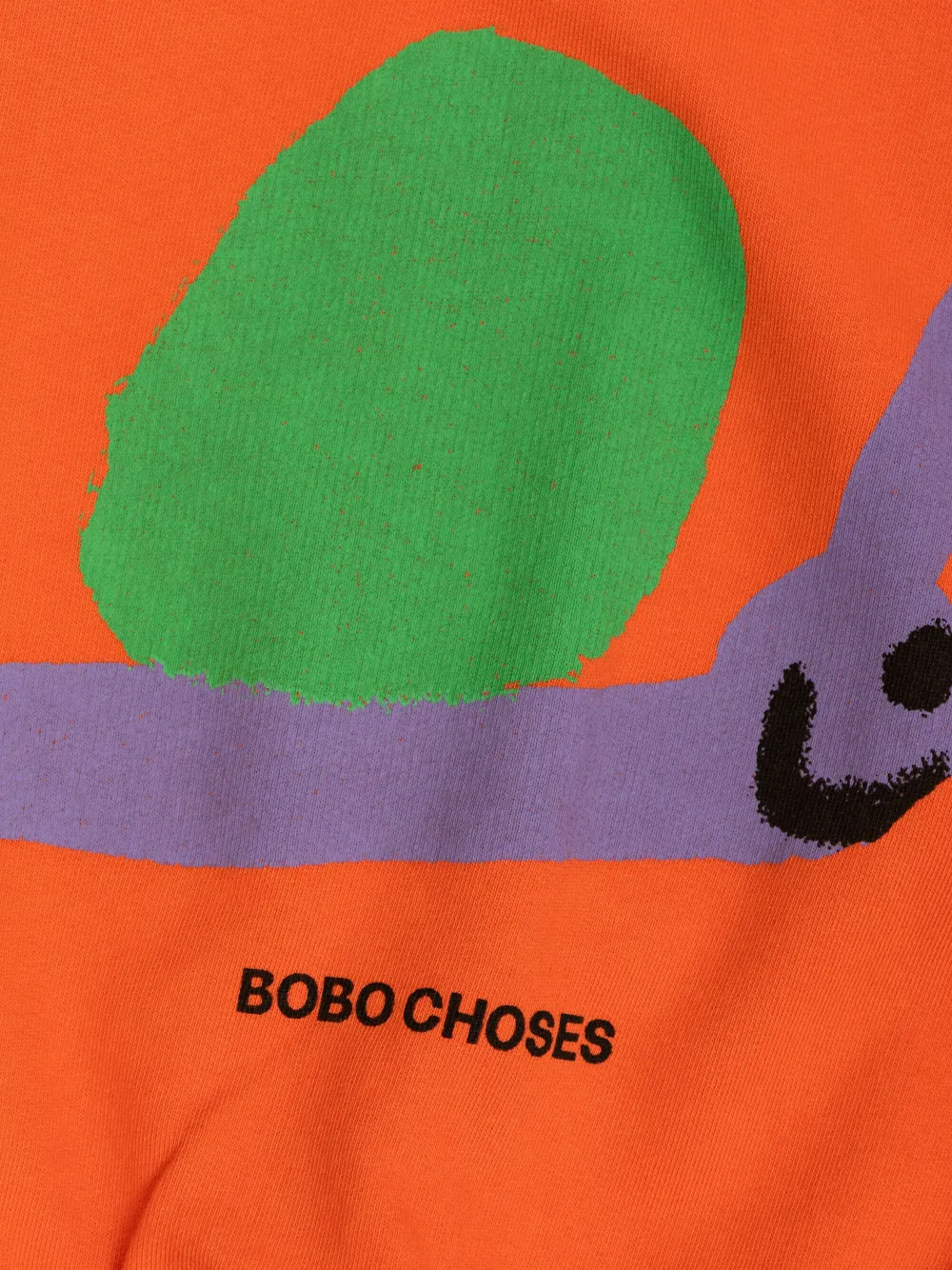 Bobo Choses Funny Snail sweater Oranje