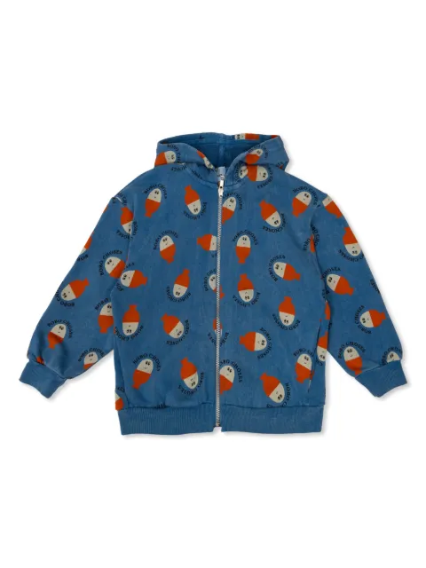 Bobo Choses printed zip-up hoodie