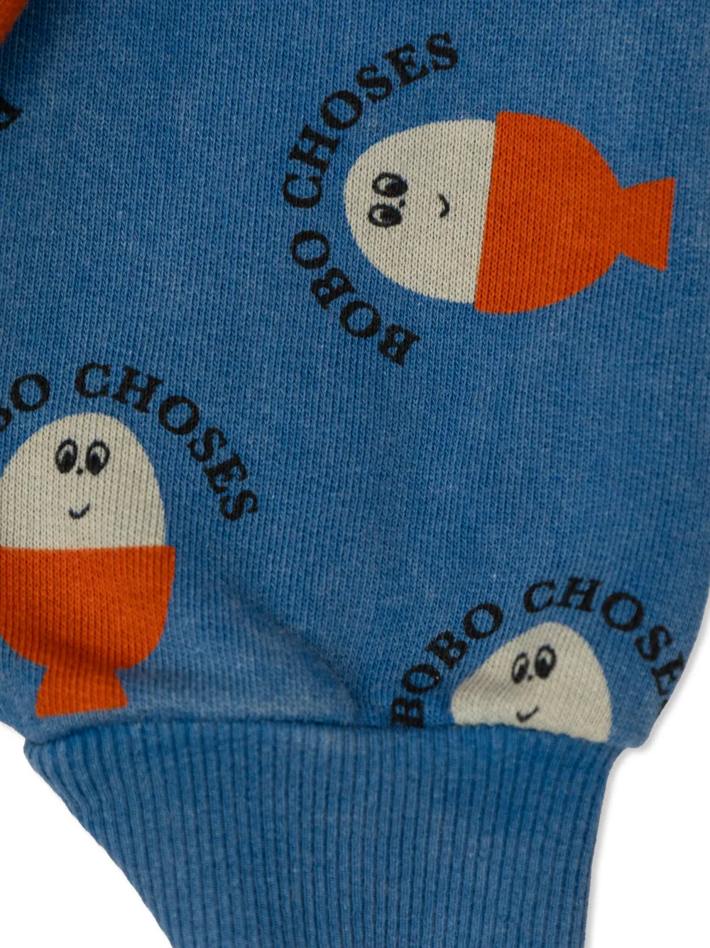 Bobo Choses Hoodie met print en rits Blauw