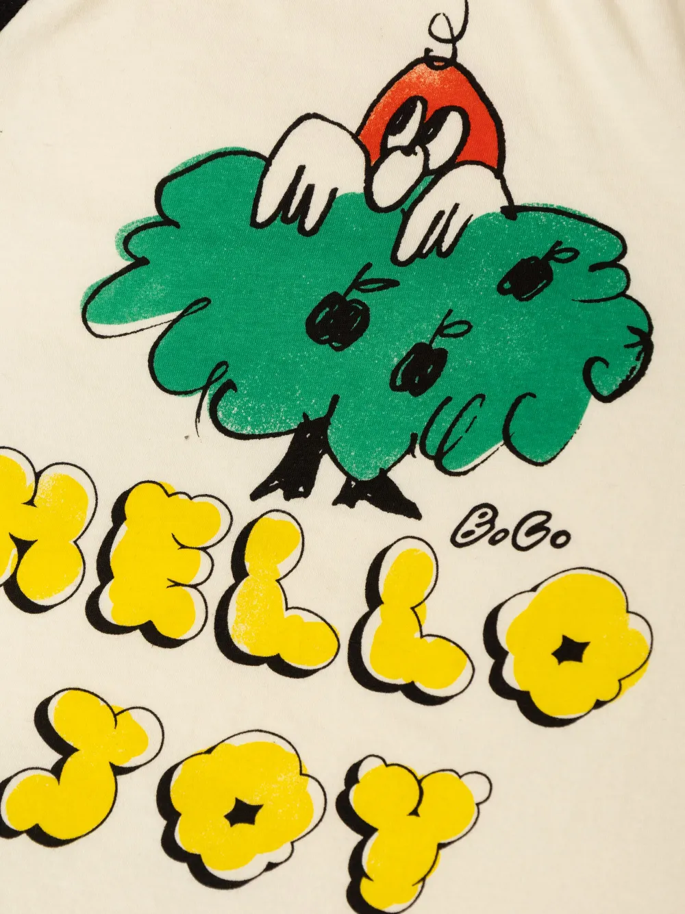 Bobo Choses Hello Joy T-shirt Wit