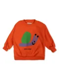 Bobo Choses Funny Snail sweatshirt - Orange