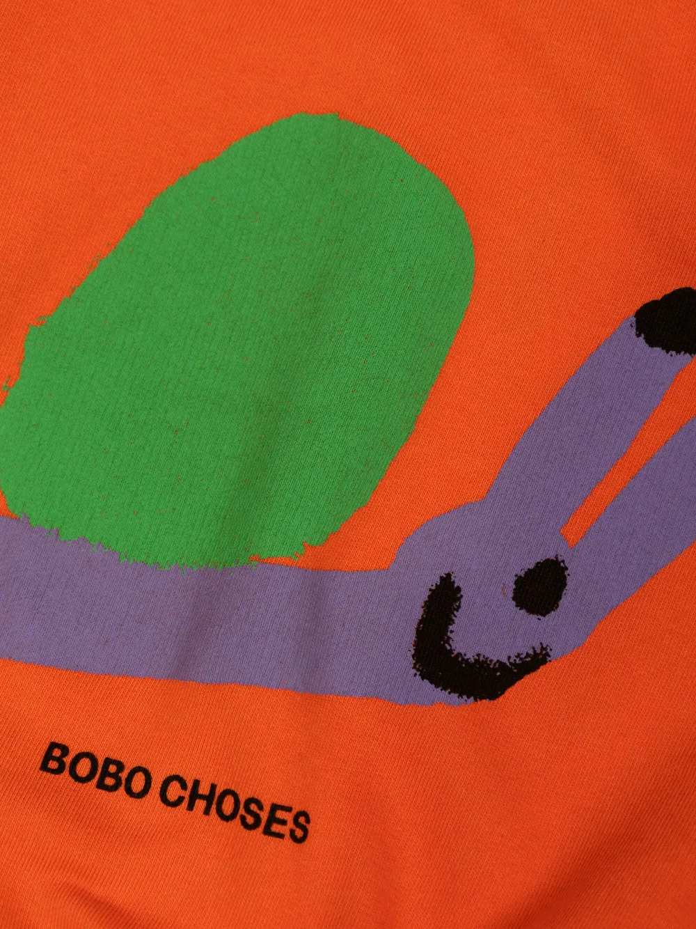 Bobo Choses Funny Snail sweater Oranje
