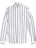 Alexander McQueen Skull striped shirt - White