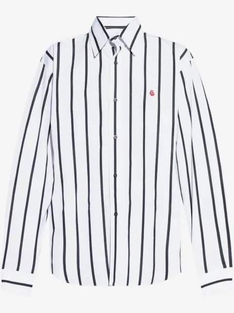 Alexander McQueen Skull striped shirt