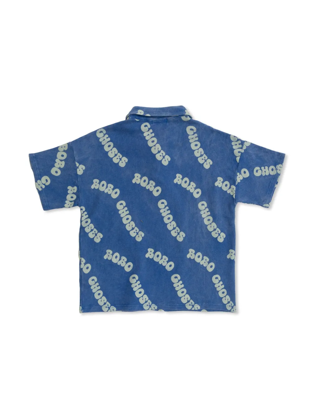 Bobo Choses Poloshirt met logoprint - Blauw