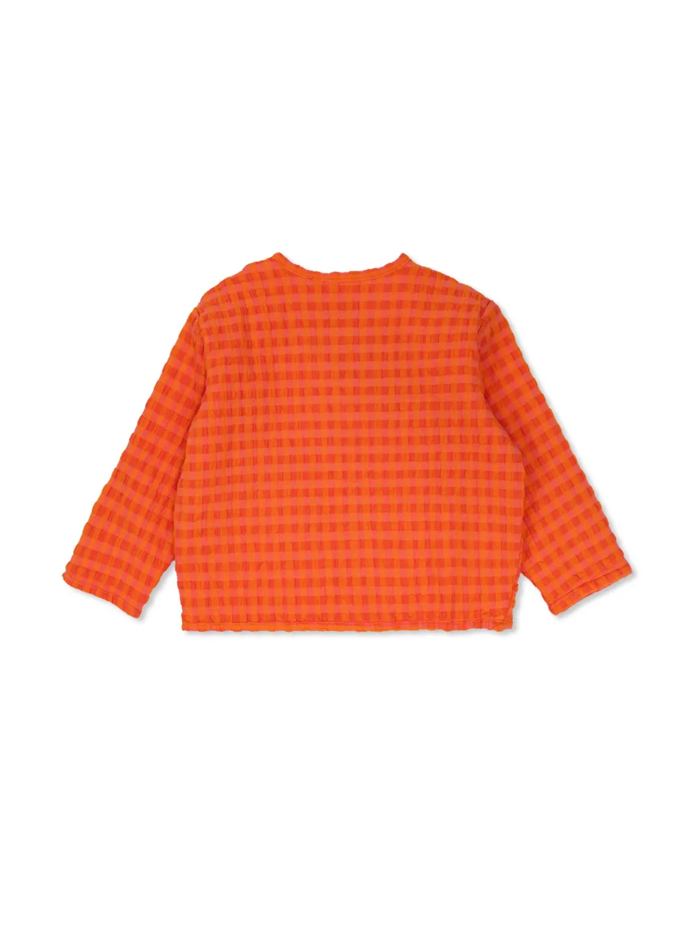 Bobo Choses Gewatteerd jack met Vichy patroon - Oranje