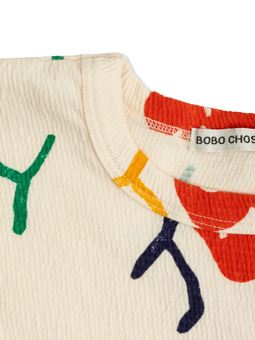 Bobo Choses Smiling Joy T-shirt Beige