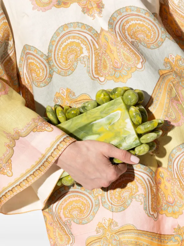 Cult Gaia Akira Clutch Bag | Green | FARFETCH