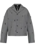 Fabiana Filippi bead-detail jacket - Grey