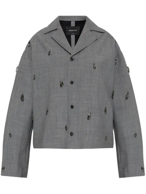 Fabiana Filippi bead-detail jacket