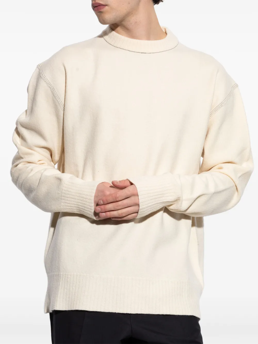Jil Sander Trui van scheerwol Wit