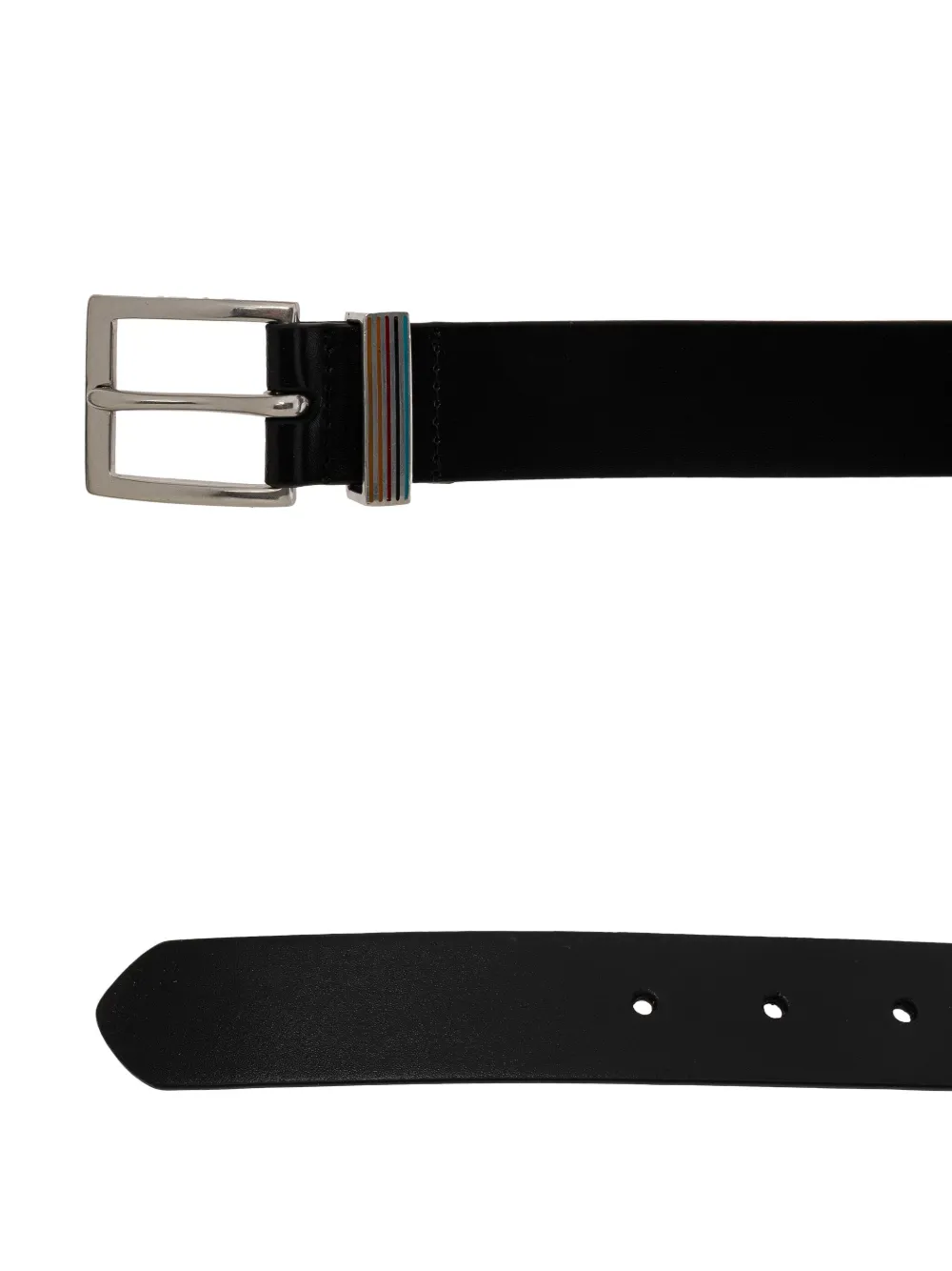 Paul Smith Signature Stripe riem - Zwart