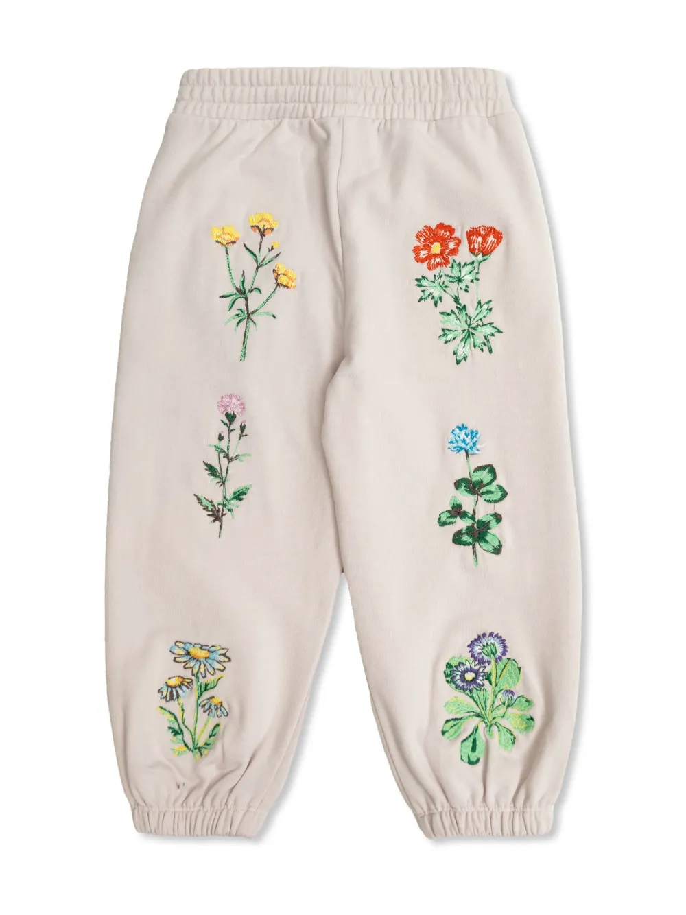 Stella McCartney Kids Broek met geborduurde bloemen Wit