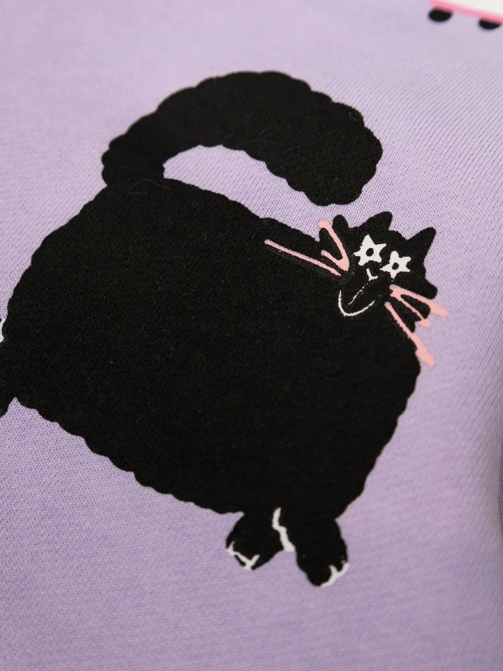 Stella McCartney Kids Sweater met kattenprint Paars