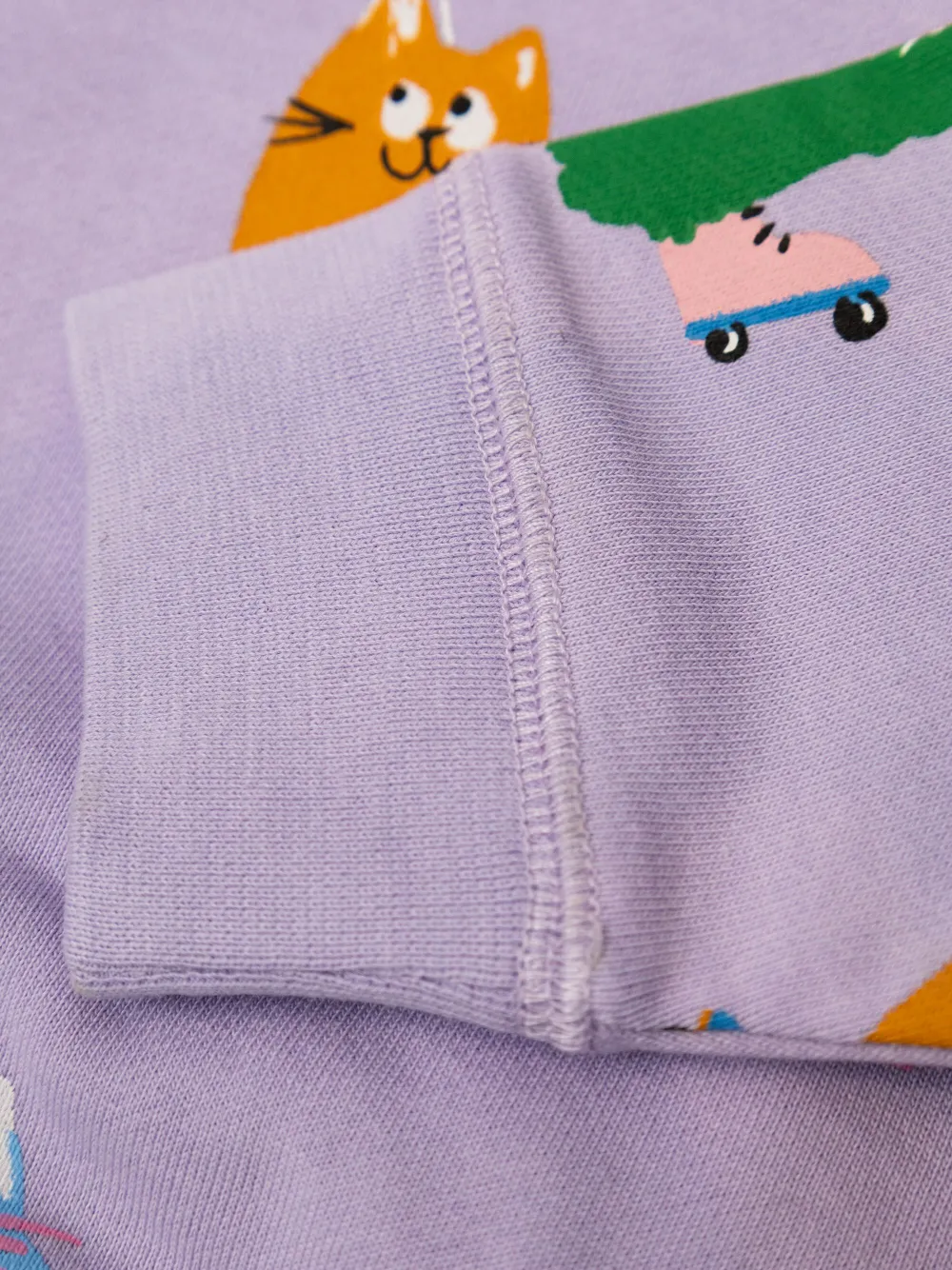 Stella McCartney Kids Sweater met kattenprint Paars
