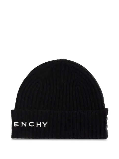 Givenchy ribbed beanie hat