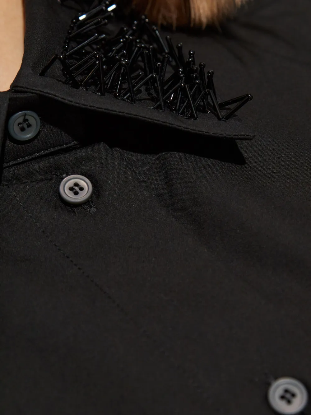 Fabiana Filippi Blouse met kralen Zwart