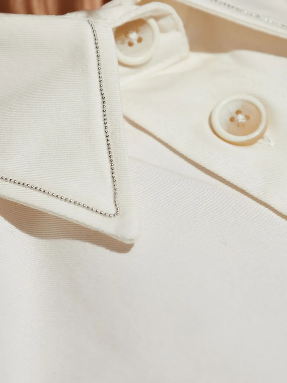 Fabiana Filippi Blouse met kralen Wit