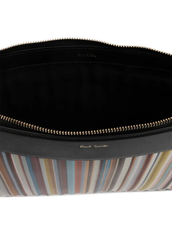 Paul Smith ストライプ クラッチバッグ | レッド | FARFETCH JP