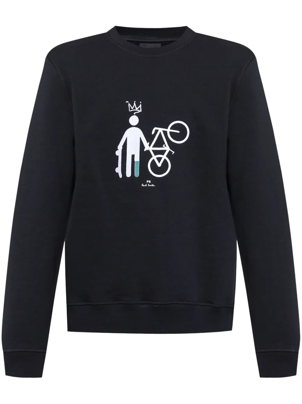 embroidered-motif sweatshirt