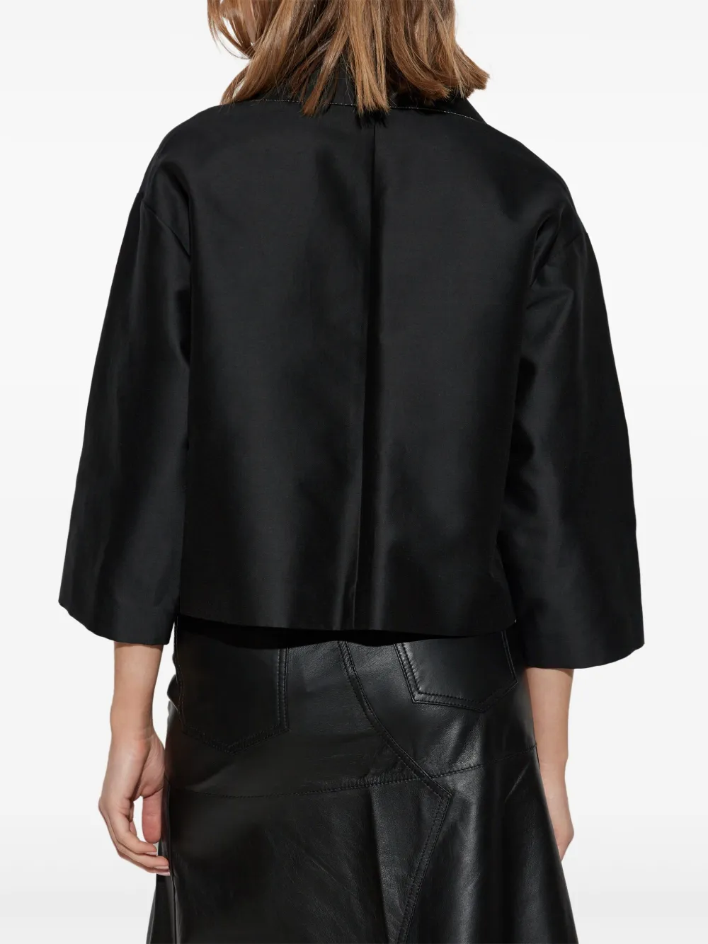 Fabiana Filippi Cropped blouse Zwart