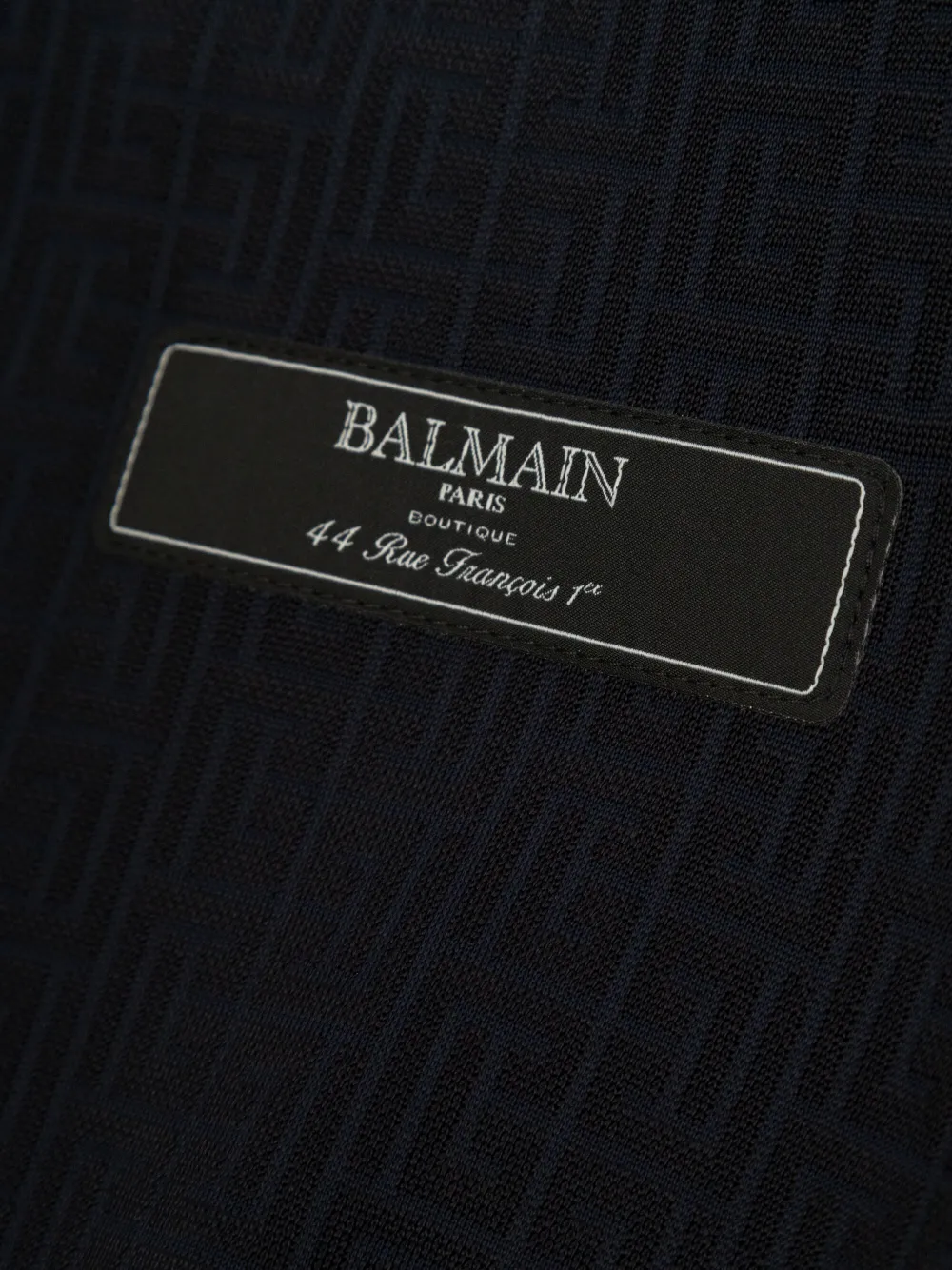 BALMAIN LOGO-PATCH DRESS 