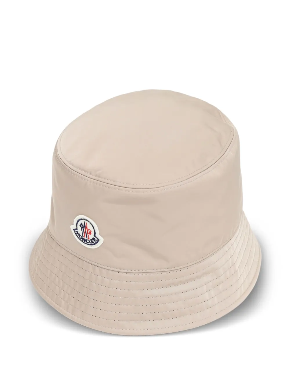 Moncler logo-patch bucket hat - Beige