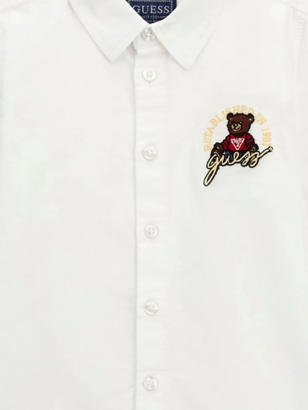 guess kids Shirt met borduurwerk Wit