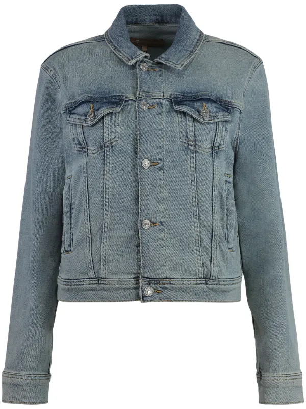 7 For All Mankind Trucker デニムジャケット | ブルー | FARFETCH JP
