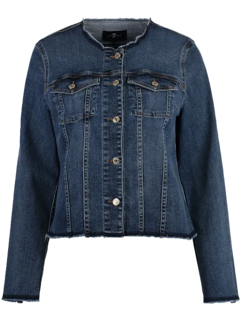 7 For All Mankind chamarra de mezclilla Vicky
